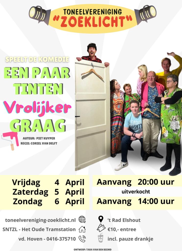 Voorstelling 5 april 2025 uitverkocht, reserveer nog snel uw kaarten voor 4 en 6 april!